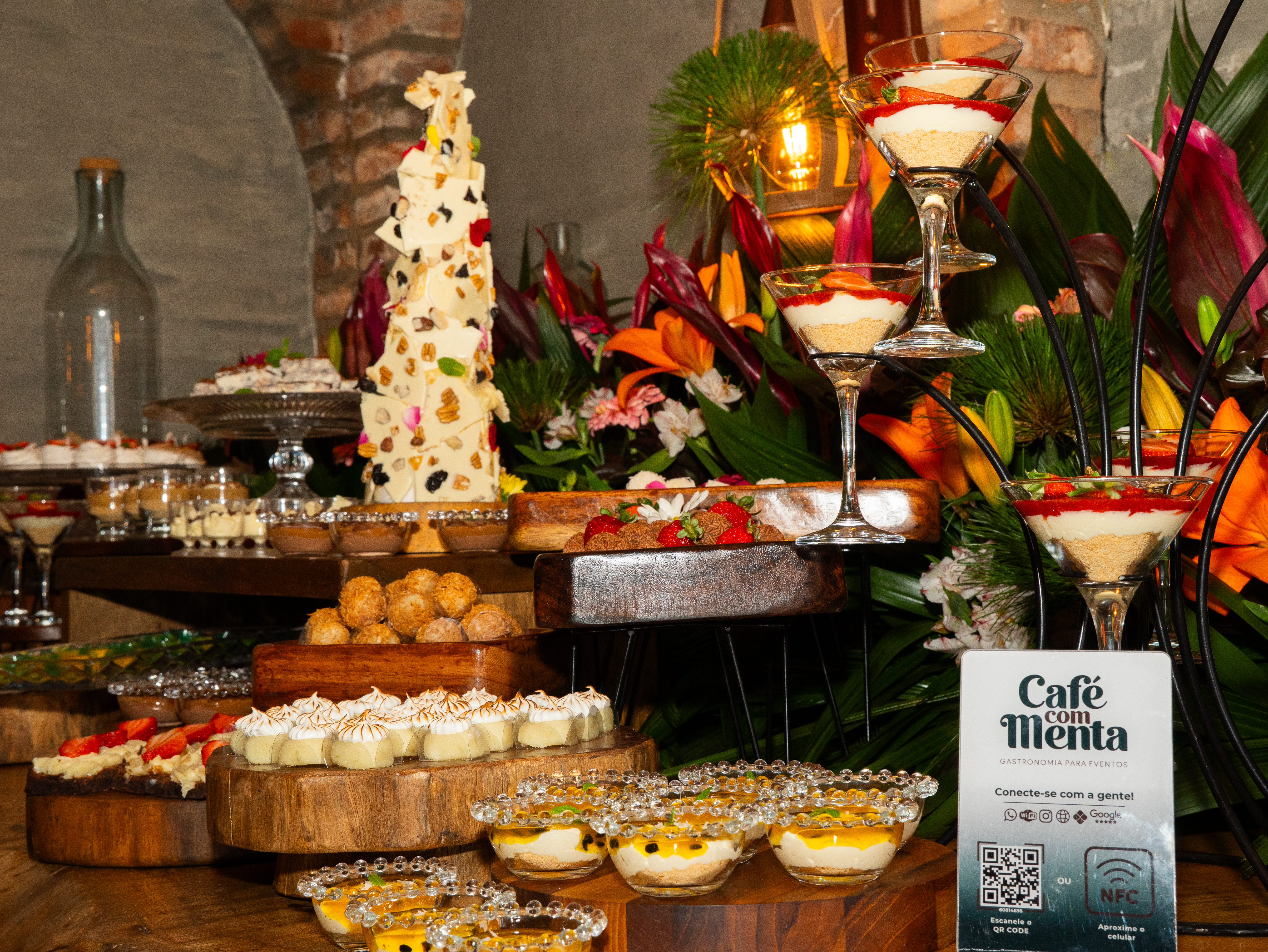 Café com menta gastronomia para eventos — Foto 3