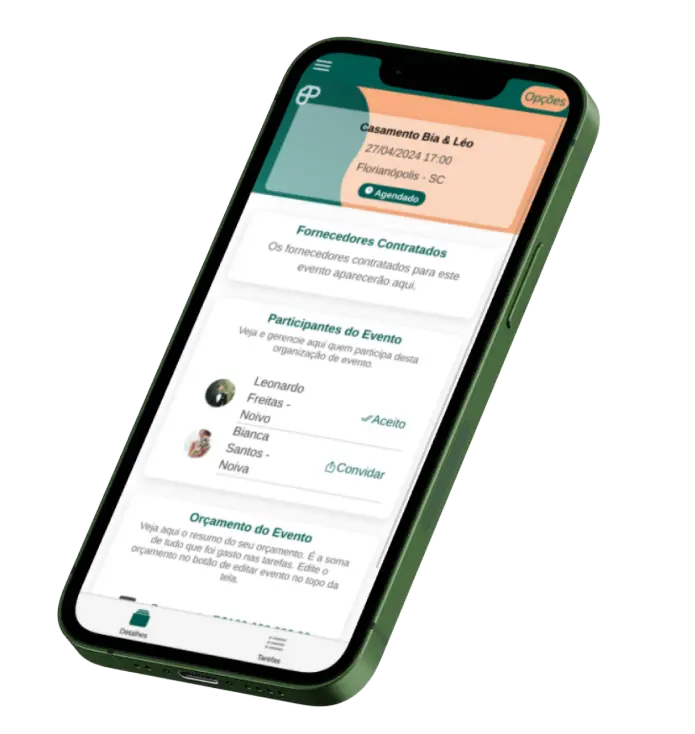 Aplicativo Meu Evento Perfeito — organização de eventos na palma da mão