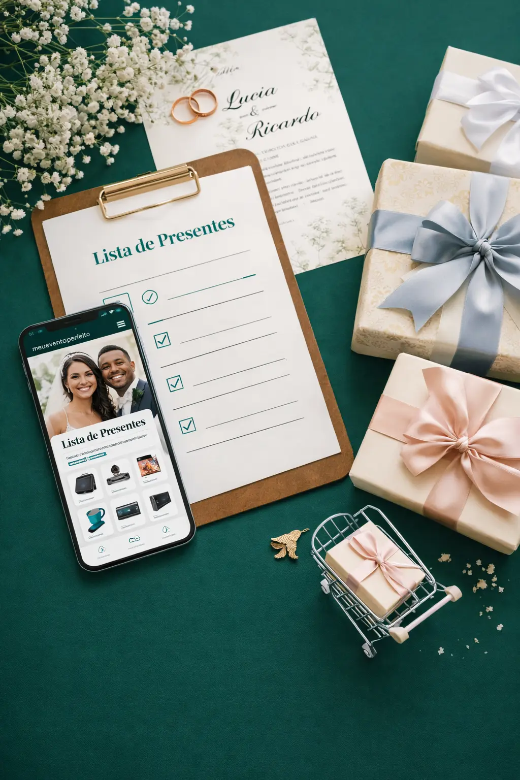 Site de presentes Meu Evento Perfeito — lista de presentes online